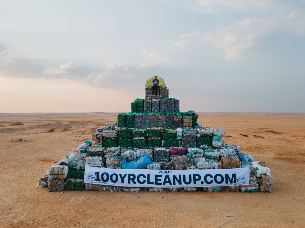 World’s largest plastic waste pyramid unveiled in Egypt